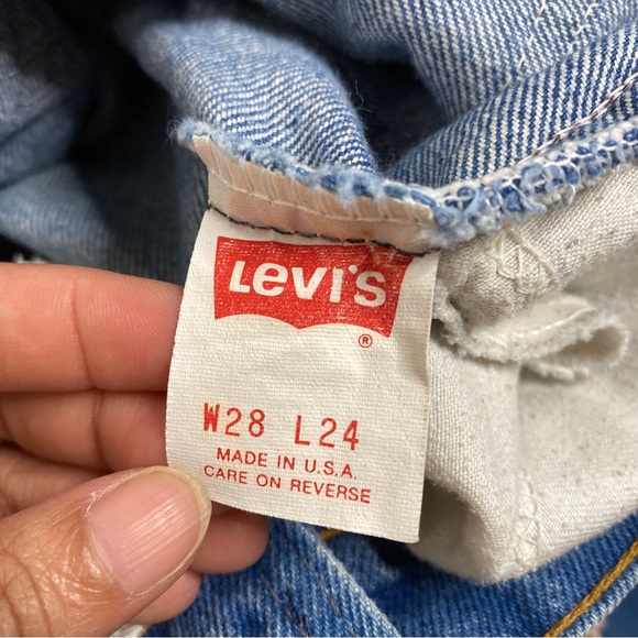 Vintage Levi's Orange Tab Straight Leg Crop Jeans W28 L24 - Picture 13 of 14